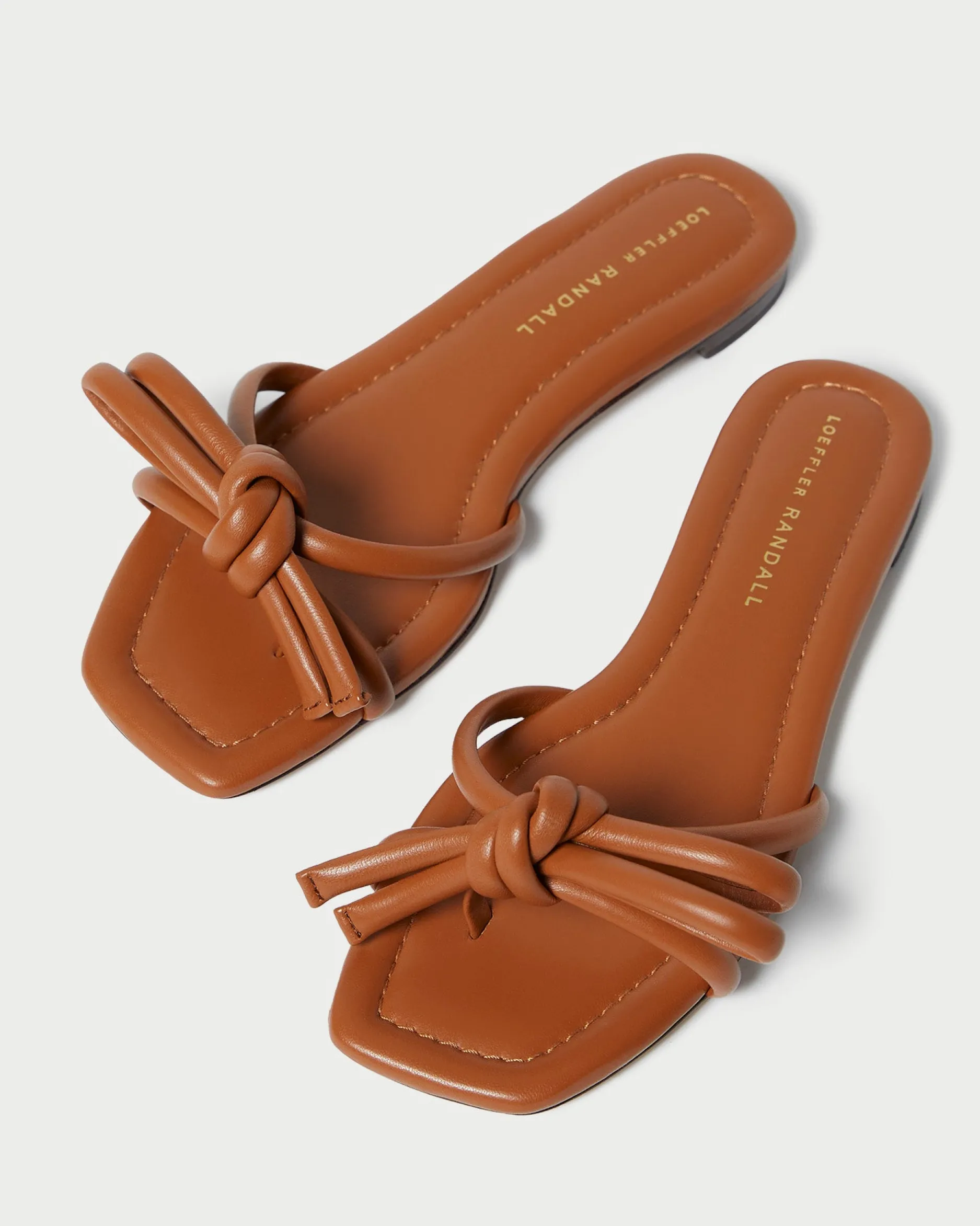 Loeffler Randall Hadley Brown Bow Sandal| Casual Staples|Vacation Shop