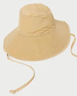 Loeffler Randall Hannah Parchment Nylon Bucket Hat| Casual Staples|Vacation Shop