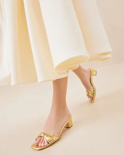 Loeffler Randall Hazel Leather Knot Mule| FOR THE GUESTS|FOR THE BRIDE