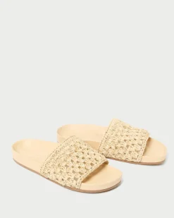 Loeffler Randall Henri Crochet Leather Sandal| Jessie Loves|Flat Sandals