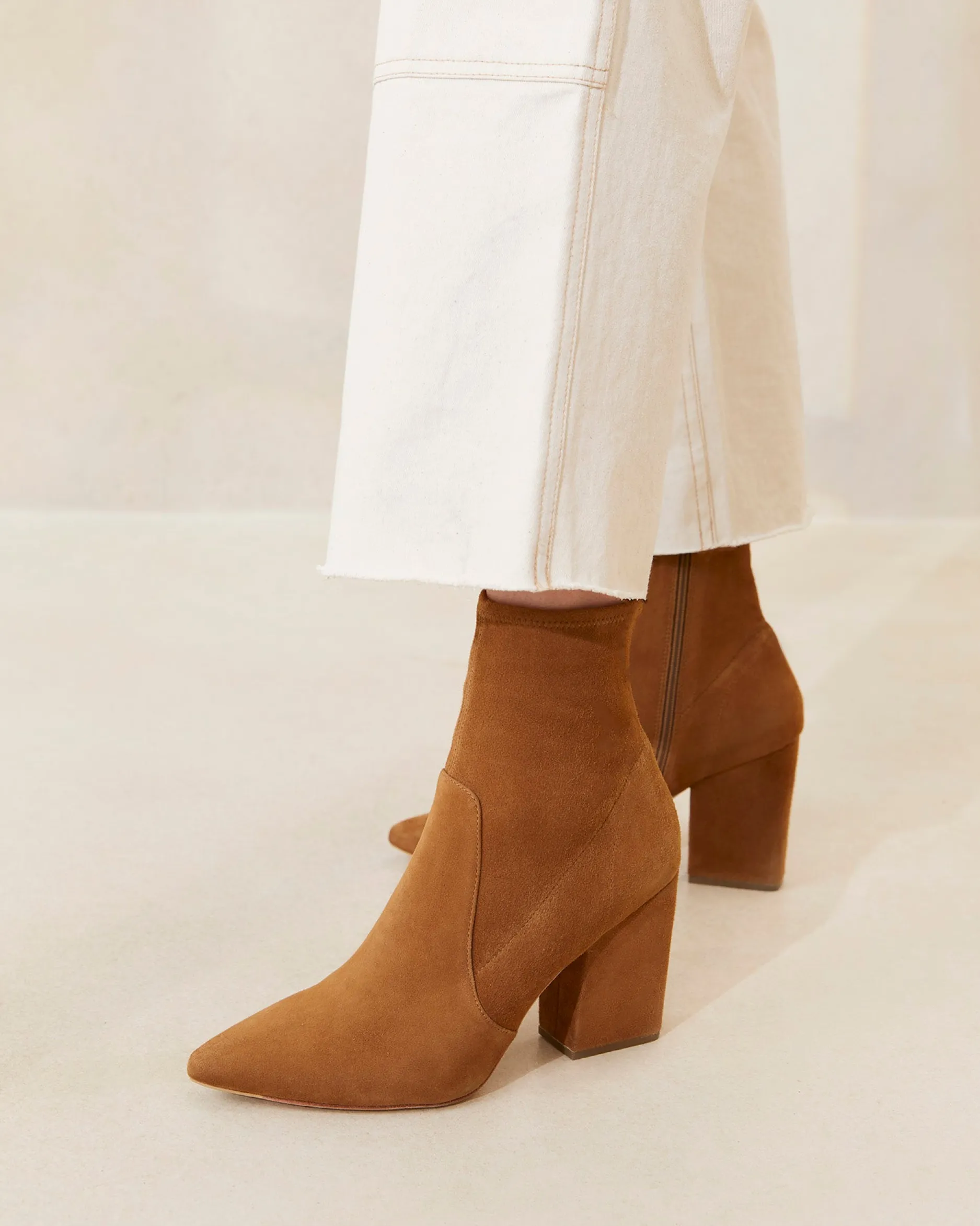 Loeffler Randall Isla Suede Slim Ankle Bootie| Boots