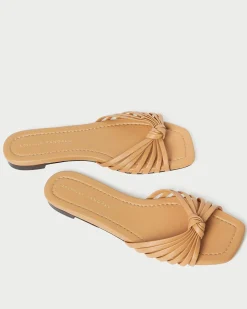 Loeffler Randall Izzie Leather Knot Sandal| FOR THE BRIDE|Flat Sandals