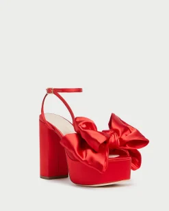 Loeffler Randall Kiki Satin Platform Sandal| FOR THE BRIDE|Heeled Sandals