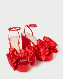 Loeffler Randall Kiki Satin Platform Sandal| Heeled Sandals