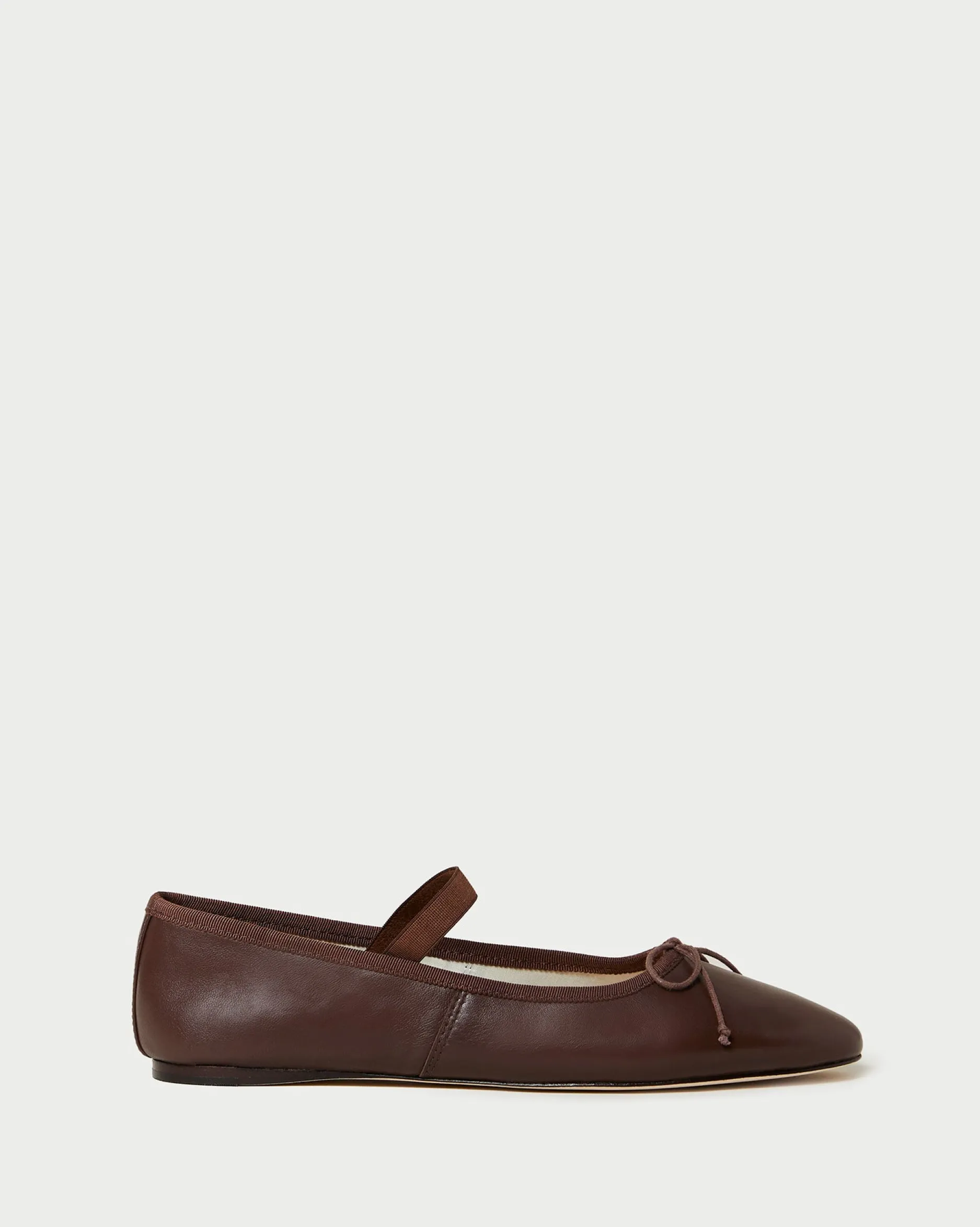 Loeffler Randall Leonie Chocolate Leather Flat| Flats & Loafers