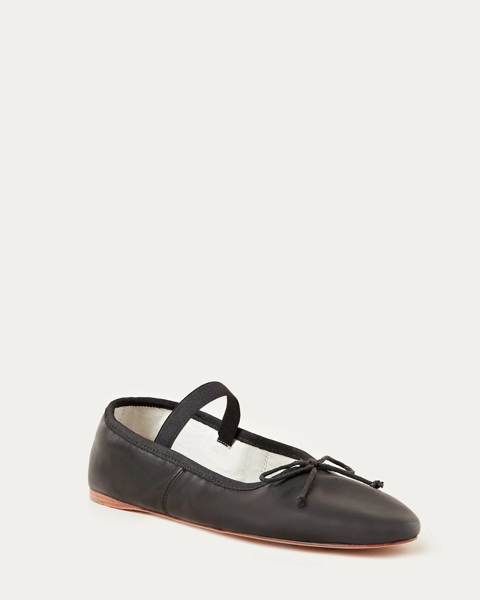 Loeffler Randall Leonie Chocolate Leather Flat| Flats & Loafers
