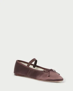 Loeffler Randall Leonie Chocolate Leather Flat| Flats & Loafers