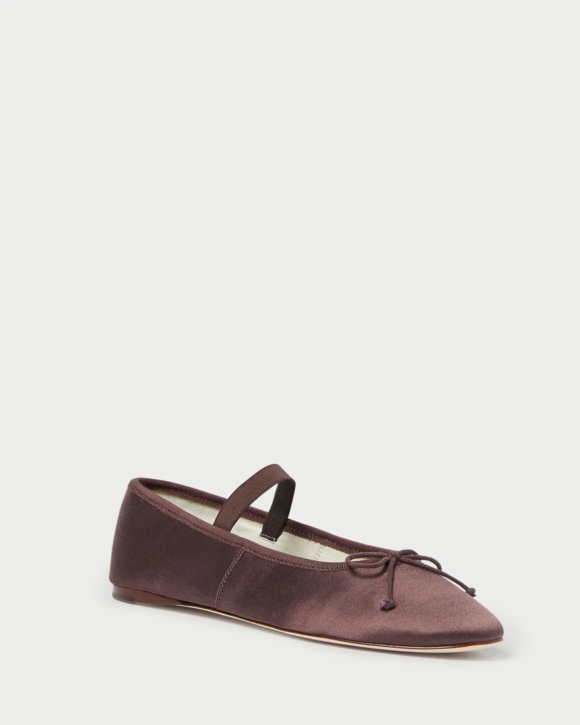 Loeffler Randall Leonie Chocolate Leather Flat| Flats & Loafers