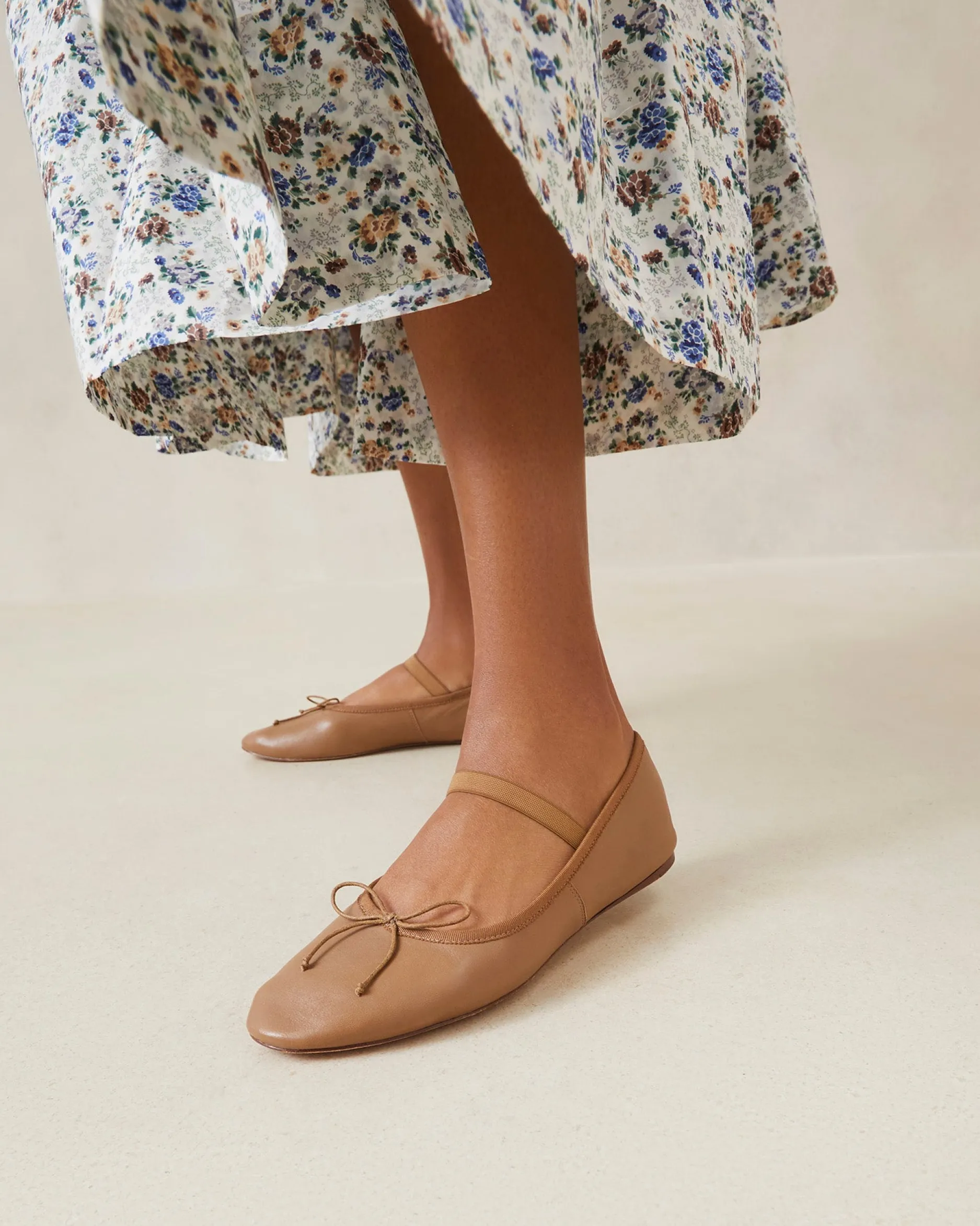 Loeffler Randall Leonie Chocolate Leather Flat| Flats & Loafers