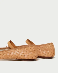 Loeffler Randall Leonie Chocolate Leather Flat| Flats & Loafers