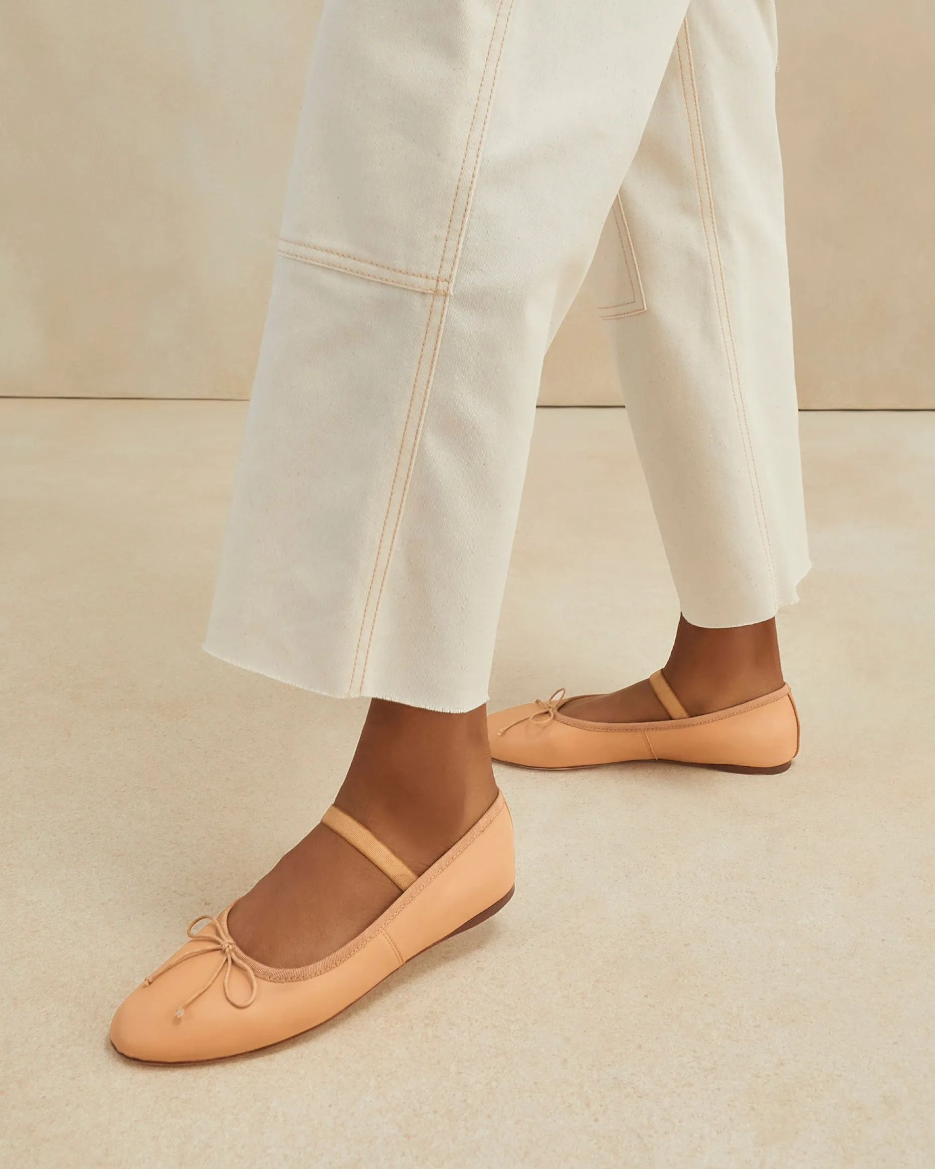 Loeffler Randall Leonie Chocolate Leather Flat| Flats & Loafers