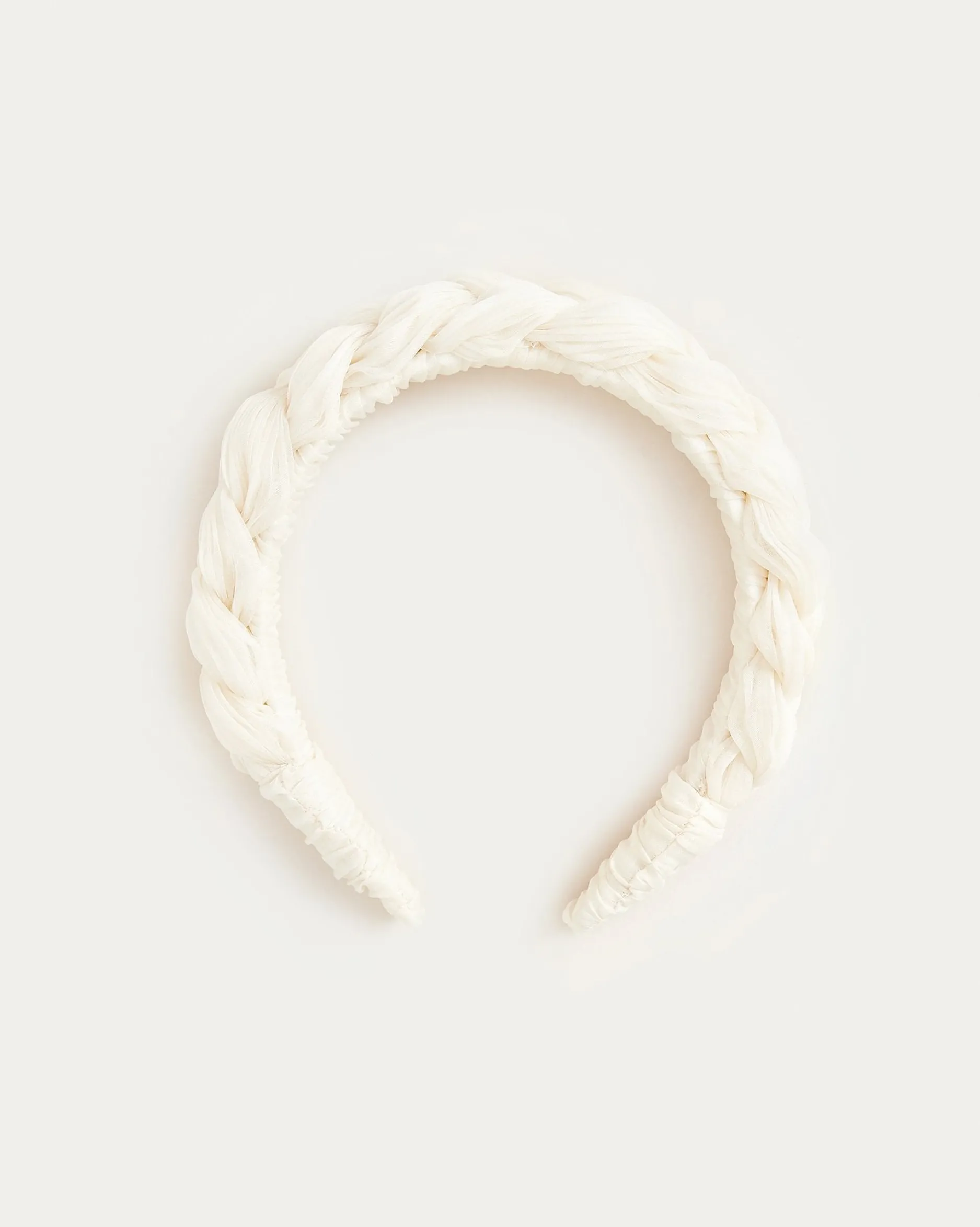 Loeffler Randall Lilac Pearl Braided Headband| FOR THE BRIDE|Accessories