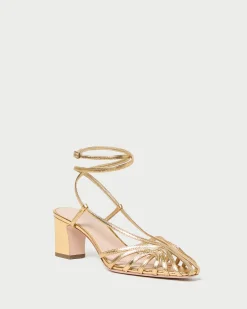 Loeffler Randall Livvy Pink Moiré Heeled Sandal| FOR THE GUESTS|Heeled Sandals