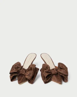 Loeffler Randall Margot Moiré Bow Mule| FOR THE BRIDE|Pumps & Mules