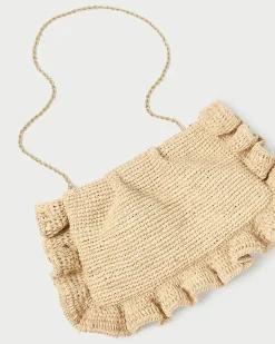Loeffler Randall Mavis Raffia Ruffle Clutch| FOR THE GUESTS|FOR THE BRIDE