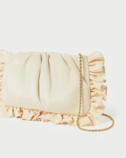 Loeffler Randall Mavis Moiré Ruffle Clutch| Event Essentials|Vacation Shop