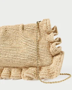 Loeffler Randall Mavis Moiré Ruffle Clutch| Event Essentials|Vacation Shop