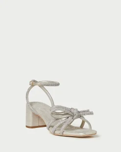 Loeffler Randall Mikel Bow Mid-Heel Sandal| FOR THE BRIDE|Casual Staples