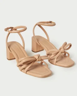 Loeffler Randall Mikel Bow Mid-Heel Sandal| FOR THE BRIDE|Casual Staples