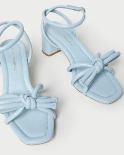 Loeffler Randall Mikel Bow Mid-Heel Sandal| SOMETHING BLUE|FOR THE BRIDE