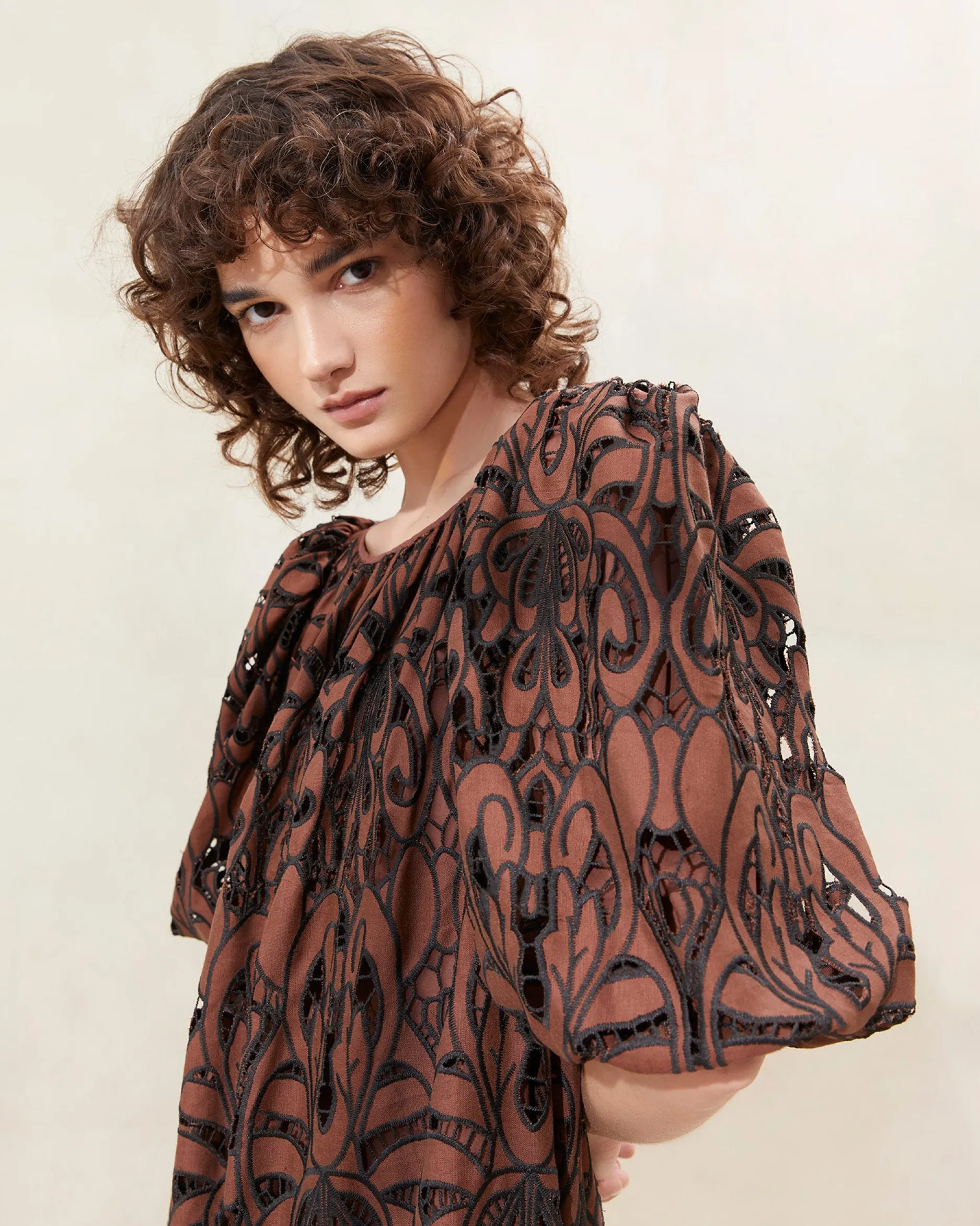 Loeffler Randall Mimi Blue Puff-Sleeve Dress| Jessie Loves|Dresses