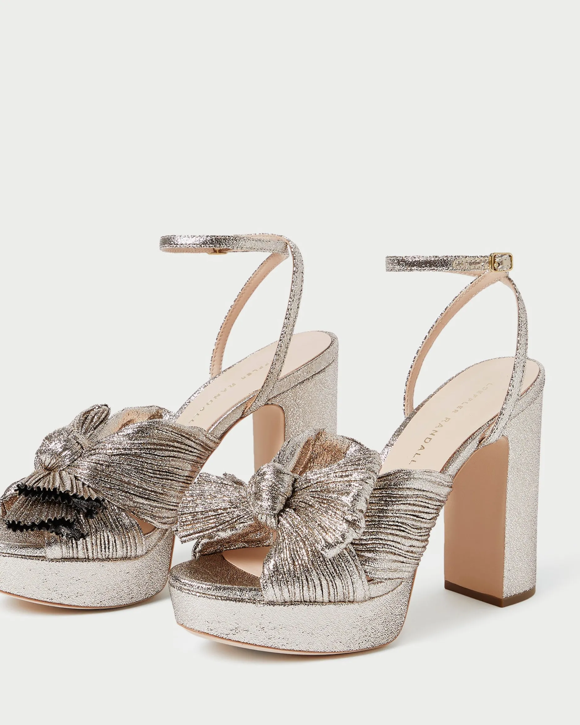 Loeffler Randall Natalia Platform Bow Heel| FOR THE BRIDE|Heeled Sandals