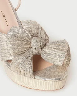 Loeffler Randall Natalia White Lace Bow Heel| SOMETHING BLUE