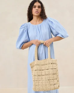 Loeffler Randall Orion Raffia Tote| Casual Staples|Vacation Shop