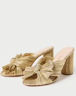 Loeffler Randall Penny Pleated Bow Heel| SOMETHING BLUE