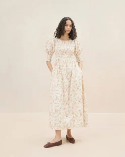 Loeffler Randall Quinn Pink Floral Cinched Dress| Casual Staples|Event Essentials