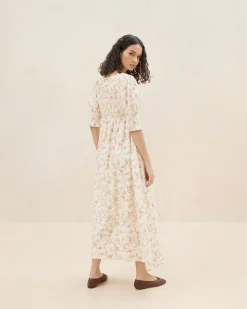 Loeffler Randall Quinn Pink Floral Cinched Dress| Casual Staples|Event Essentials