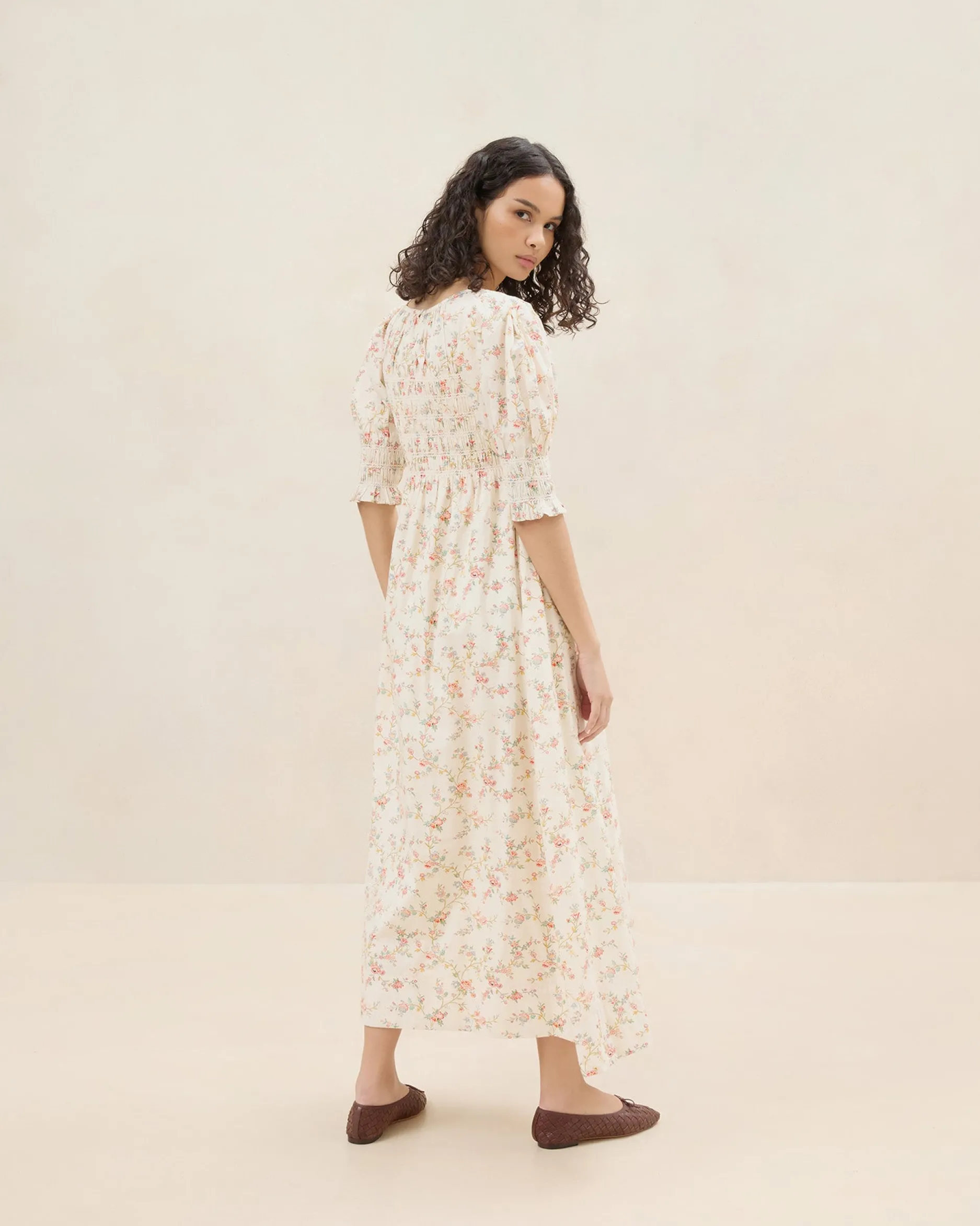 Loeffler Randall Quinn Pink Floral Cinched Dress| Casual Staples|Event Essentials