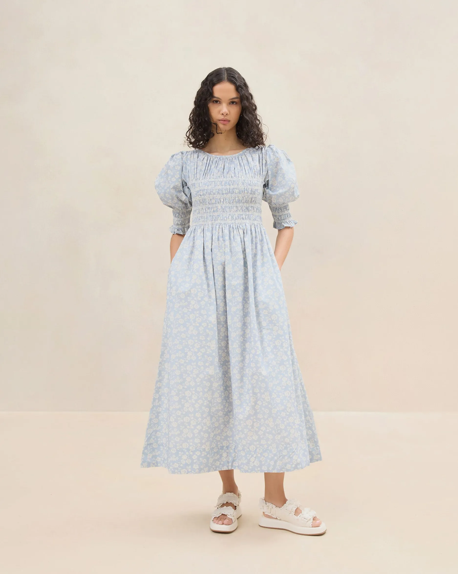 Loeffler Randall Quinn Pink Floral Cinched Dress| Casual Staples|Event Essentials