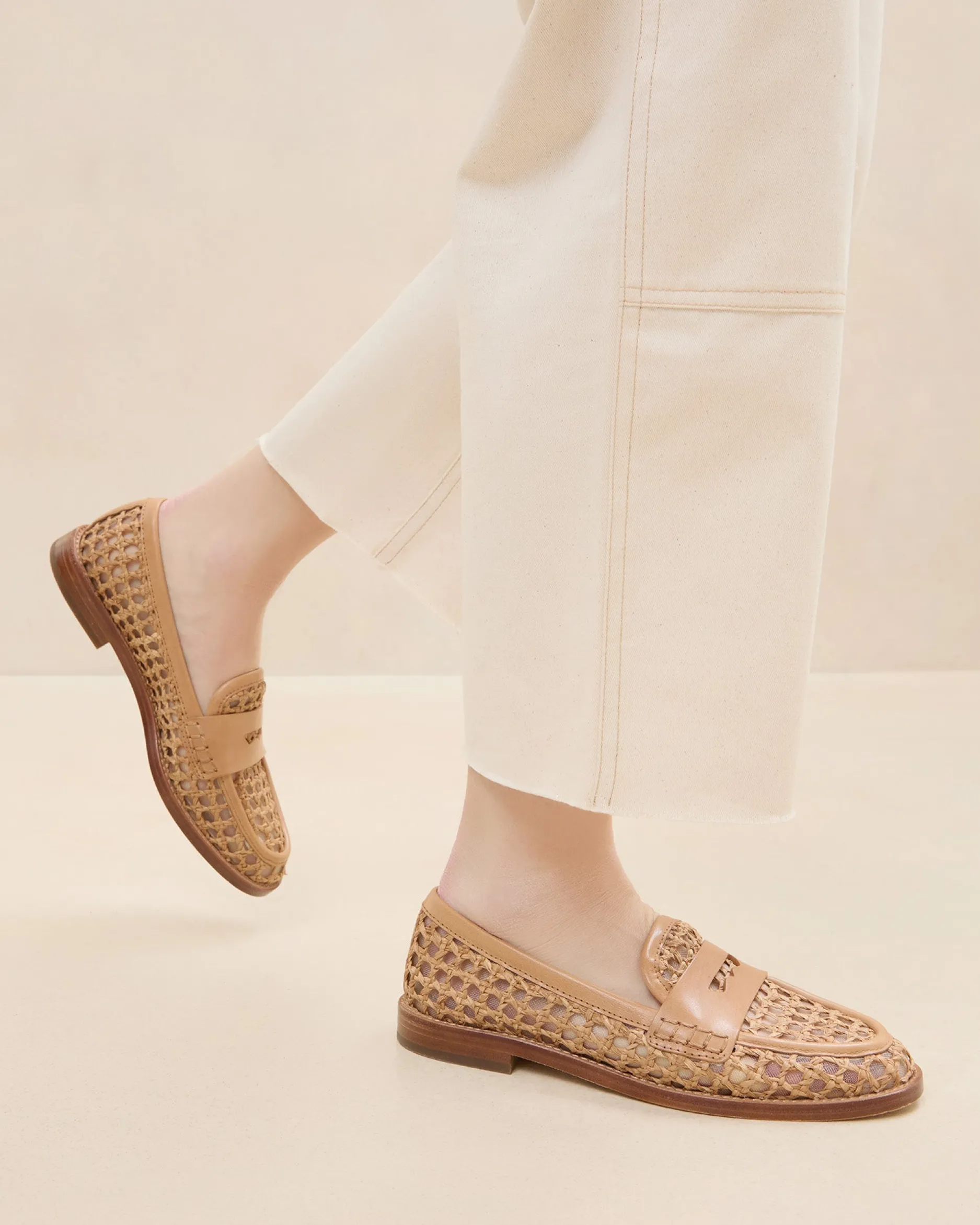 Loeffler Randall Rachel Raffia Loafer| Casual Staples|Flats & Loafers