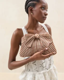 Loeffler Randall Rayne Blue Floral Bow Clutch| SOMETHING BLUE|FOR THE GUESTS