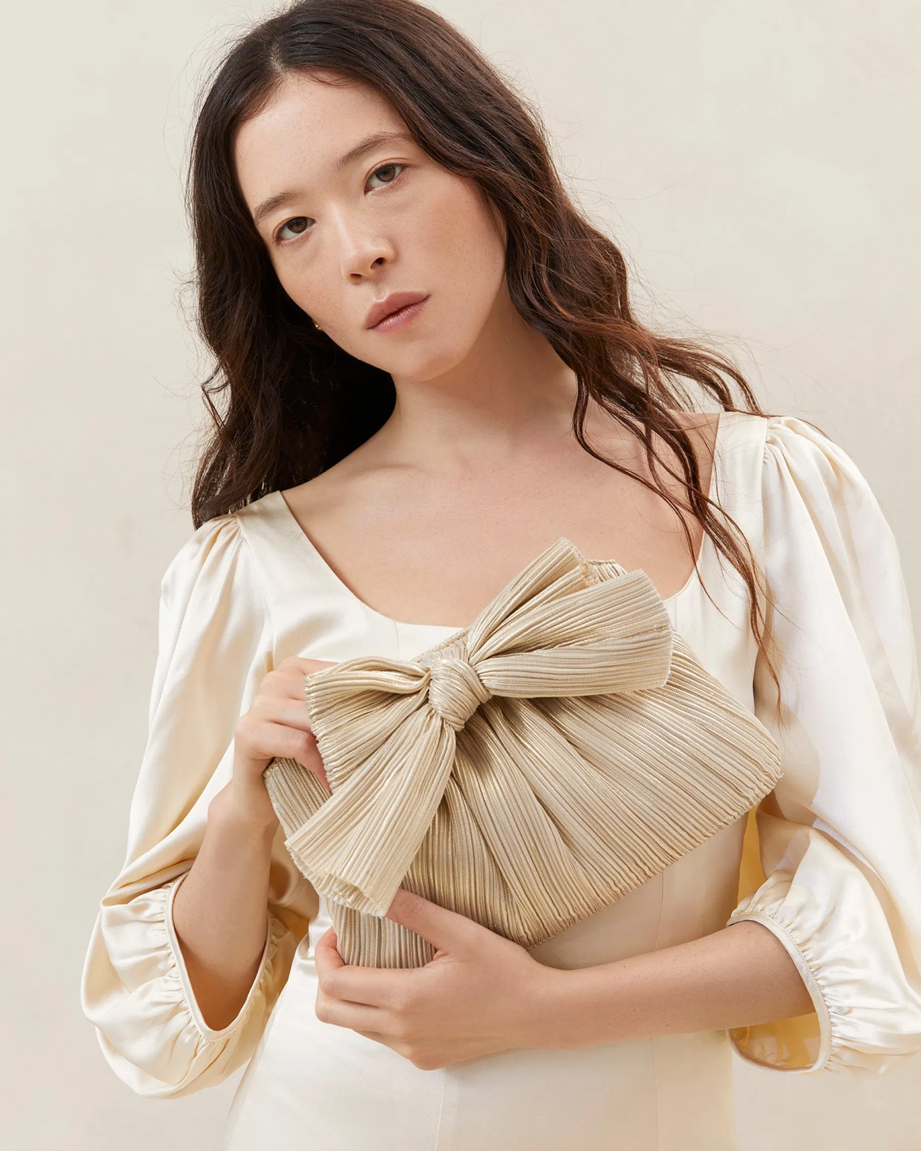 Loeffler Randall Rayne Bow Clutch| Event Essentials|Clutches