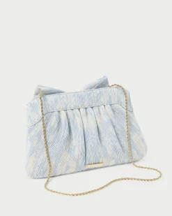 Loeffler Randall Rayne Bow Clutch| SOMETHING BLUE|FOR THE BRIDE