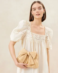 Loeffler Randall Rayne Bow Clutch| SOMETHING BLUE|FOR THE BRIDE