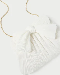 Loeffler Randall Rayne Pleated Bow Clutch| Clutches