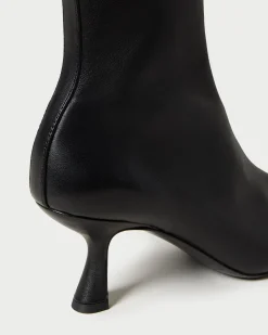 Loeffler Randall Thandy Black Curved Heel Bootie| Boots